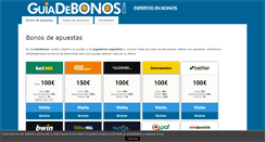 Desktop Screenshot of guiadebonos.com