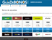 Tablet Screenshot of guiadebonos.com